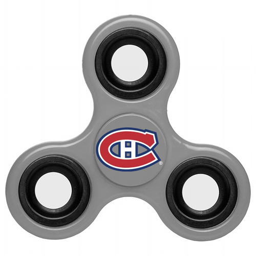 NHL Montreal Canadiens 3 Way Fidget Spinner G100 - Gray - Click Image to Close